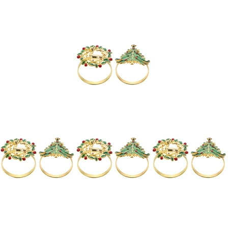 Etereauty Napkin Rings Christmas Dinner Ring Decor Table Gold Silver Decorative Tabletop Xmas Centerpiece Buckles Clasps
Etereauty Napkin Rings Christmas Dinner Ring Decor Table Gold Silver Decorative Tabletop Xmas Centerpiece Buckles Clasps