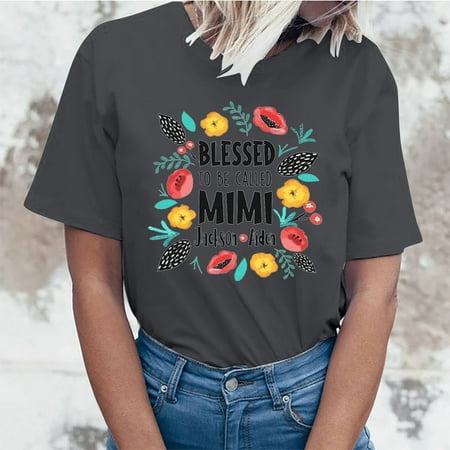 Tops for Women Mother s Day Shirt Cute T-Shirt Loose Fit Summer Printed Shirts Comfy Short Sleeve Graphic Tshirts Tops
Tops for Women Mother s Day Shirt Cute T-Shirt Loose Fit Summer Printed Shirts Comfy Short Sleeve Graphic Tshirts Tops