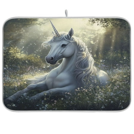 joogoo Unicorn in Forest Dish Drying Mat Kitchen Counter Absorbent Drying Pad 16x18 in Drainer Rack
joogoo Unicorn in Forest Dish Drying Mat Kitchen Counter Absorbent Drying Pad 16x18 in Drainer Rack