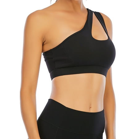 SHCKE Women One Shoulder Cut Out Sports Bra Hollow back Yoga Top Fitness Workout Bra With Removable Pad
SHCKE Women One Shoulder Cut Out Sports Bra Hollow back Yoga Top Fitness Workout Bra With Removable Pad