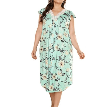 MAWCLOS Women V Neck Sleepshirt Soft Party Nightgown Lace Loose Sleep Dress Sleepwear
MAWCLOS Women V Neck Sleepshirt Soft Party Nightgown Lace Loose Sleep Dress Sleepwear