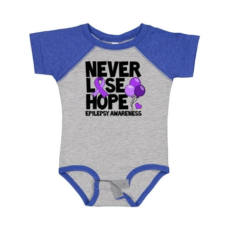 Inktastic Never Lose Hope Epilepsy Awareness with Balloons and Purple Ribbon Gift Baby Boy or Baby Girl Bodysuit
Inktastic Never Lose Hope Epilepsy Awareness with Balloons and Purple Ribbon Gift Baby Boy or Baby Girl Bodysuit