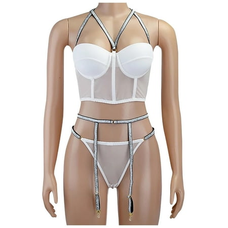 JeashCHAT Sexy Lingerie for Women Naughty for Sex Play Ladies Sexy Lace Flashing Silver Edge Three-Point Lingerie Sexy Pajamas
JeashCHAT Sexy Lingerie for Women Naughty for Sex Play Ladies Sexy Lace Flashing Silver Edge Three-Point Lingerie Sexy Pajamas