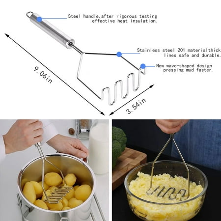 wofedyo Potato Mashers Stainless Steel Easy To Clean Masher For Mashed Potatoes Sweet Potatoes Vegetables Baby Food And Dishwasher
wofedyo Potato Mashers Stainless Steel Easy To Clean Masher For Mashed Potatoes Sweet Potatoes Vegetables Baby Food And Dishwasher