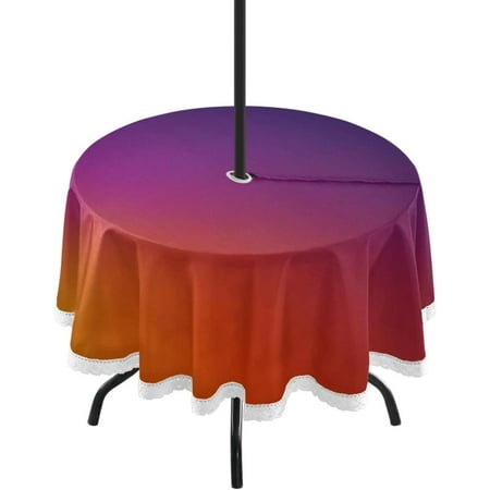 Hyjoy Gradient Colors 60 Inch Round Tablecloth with Zipper Umbrella Hole Washable Spillproof Table Cloth Decorative for Picnic Camping Indoor and Outdoor
Hyjoy Gradient Colors 60 Inch Round Tablecloth with Zipper Umbrella Hole Washable Spillproof Table Cloth Decorative for Picnic Camping Indoor and Outdoor