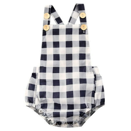 Canrulo Infant Newborn Baby Boys Girls Sleeveless Strap Check Pattern Print Romper Blue 12-18 Months
Canrulo Infant Newborn Baby Boys Girls Sleeveless Strap Check Pattern Print Romper Blue 12-18 Months