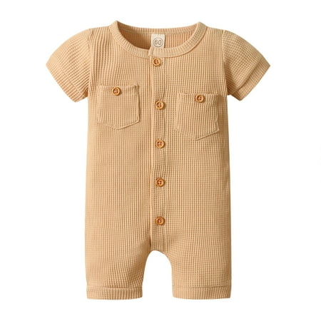 Little Girl Onesies Girls Jumpsuit Short Boys Solid Color Clothes Sleeve Romper Baby Girls Romper Jumpsuit
Little Girl Onesies Girls Jumpsuit Short Boys Solid Color Clothes Sleeve Romper Baby Girls Romper Jumpsuit