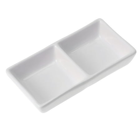 NUOLUX 5.5 Inch Pure White Ceramic Appetizer Serving Tray 2-Compartment Sauce Dishes Divided Snack Dishes for Spice Dish Soy Sauce (White)
NUOLUX 5.5 Inch Pure White Ceramic Appetizer Serving Tray 2-Compartment Sauce Dishes Divided Snack Dishes for Spice Dish Soy Sauce (White)
