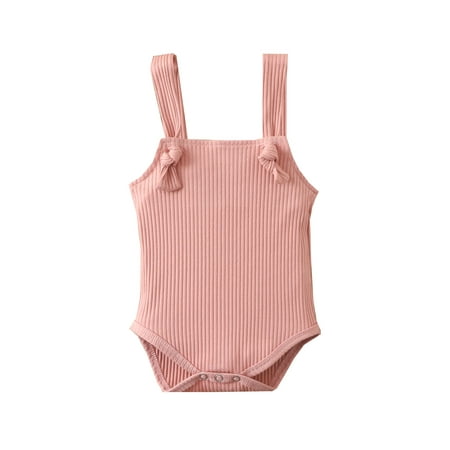 Inevnen Infant Baby Girl Romper Adjustable Strap Solid Color Snap Closure Bodysuit for 0-24 Months
Inevnen Infant Baby Girl Romper Adjustable Strap Solid Color Snap Closure Bodysuit for 0-24 Months