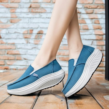 ERTUTUYI Women Fashion Leisure Sneakers Canvas Wedges Casual Slip On Sports Shoes Blue 40
ERTUTUYI Women Fashion Leisure Sneakers Canvas Wedges Casual Slip On Sports Shoes Blue 40