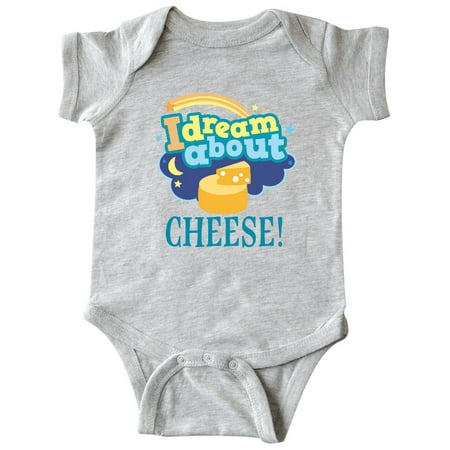 Inktastic Dream About Cheese Gift Baby Boy or Baby Girl Bodysuit