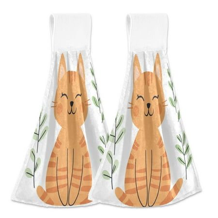 2pcs Kitchen Hanging Towels Bathroom Hanging Towels Velcro Soft Hand Towel Absorbent Tie Towels for Kitchen Toilet Tea Bar Washcloth Decor Orange Tabby Cat
2pcs Kitchen Hanging Towels Bathroom Hanging Towels Velcro Soft Hand Towel Absorbent Tie Towels for Kitchen Toilet Tea Bar Washcloth Decor Orange Tabby Cat