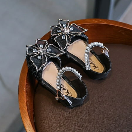 Toddler Girls Princess Sequins Party Sandals Kids Dress Up Latin Tango Dance Shoes
