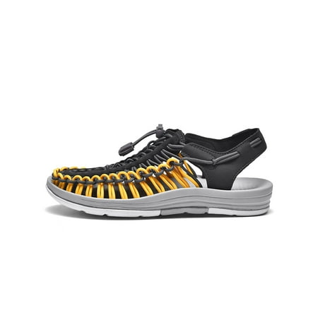 Sanviglor Womens Sandals Braided Beach Sandal Drawstring Walking Shoe Vacations Adjustable Breathable Casual Shoes Fashion Closed Toe Gray Yellow 5.5
Sanviglor Womens Sandals Braided Beach Sandal Drawstring Walking Shoe Vacations Adjustable Breathable Casual Shoes Fashion Closed Toe Gray Yellow 5.5