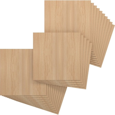 Ekena Millwork 23 3/4 W x 23 3/4 H x 1/4 T Wood Hobby Boards Hickory (25-Pack)