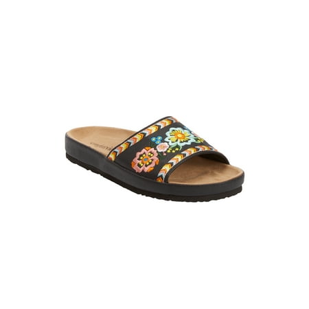 Comfortview Women s Wide Width The Jody Sandal By Comfortview
