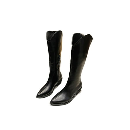Crocowalk Women Comfort Chunky Winter Knee High Shoes Work Non Slip Side Zipper Riding Boots Pointed Toe Knee High Black 7
Crocowalk Women Comfort Chunky Winter Knee High Shoes Work Non Slip Side Zipper Riding Boots Pointed Toe Knee High Black 7