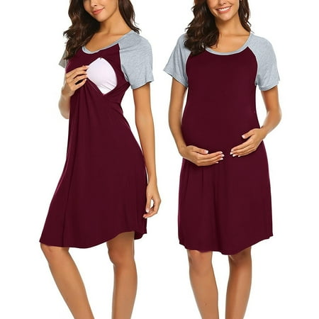 GA Women Maternity Dress Nursing Baby Nightgown Breastfeeding Nightshirt Sleepwear
GA Women Maternity Dress Nursing Baby Nightgown Breastfeeding Nightshirt Sleepwear