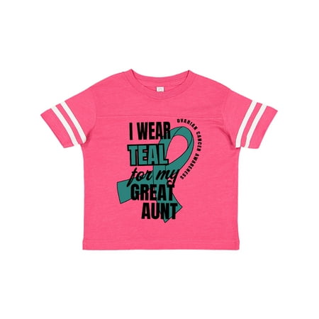 Inktastic I Wear Teal For My Great Aunt Ovarian Cancer Awareness Gift Toddler Boy or Toddler Girl T-Shirt
Inktastic I Wear Teal For My Great Aunt Ovarian Cancer Awareness Gift Toddler Boy or Toddler Girl T-Shirt