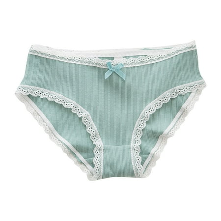 NECHOLOGY Cotton Panties for Women Bikini Pack Womens Low Waist Lace Thong Support Underwear for Women Mid Waist Underpants Green One Size
NECHOLOGY Cotton Panties for Women Bikini Pack Womens Low Waist Lace Thong Support Underwear for Women Mid Waist Underpants Green One Size