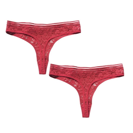 Womens Underwear Brief Lace Through Hollow Out Cotton Low Waist Lace Thong Panties2PC
Womens Underwear Brief Lace Through Hollow Out Cotton Low Waist Lace Thong Panties2PC