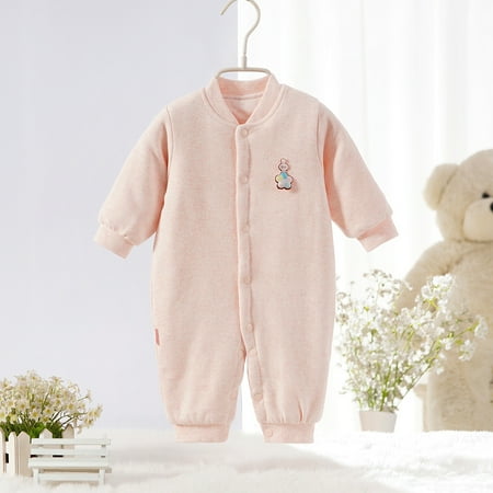 Breampot Baby Color Cotton Jumpsuit Spring And Autumn Cotton Comfortable Velvet Baby Clothes Thin Cotton Long Sleeve Ha Clothes Newborn Baby Climbing Clothes Pink
Breampot Baby Color Cotton Jumpsuit Spring And Autumn Cotton Comfortable Velvet Baby Clothes Thin Cotton Long Sleeve Ha Clothes Newborn Baby Climbing Clothes Pink