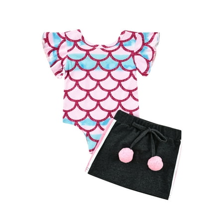 JYYYBF Infant Baby Girls 2Pcs Swimsuit Fly Sleeve Fish scales Romper+Mini Skirts Bathing Suit Ruffles Bikini Set Pink 12-18 Months
JYYYBF Infant Baby Girls 2Pcs Swimsuit Fly Sleeve Fish scales Romper+Mini Skirts Bathing Suit Ruffles Bikini Set Pink 12-18 Months