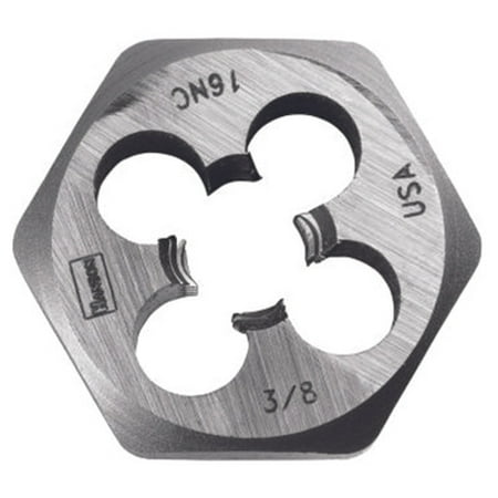 Irwin 9434 Hanson 3/8 Inch 16 NC HCS Hex Die