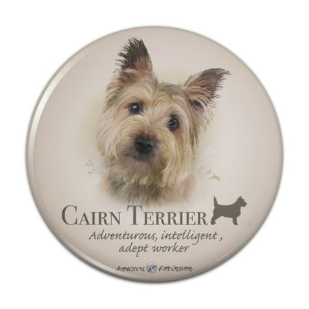 Cairn Terrier Dog Breed Kitchen Refrigerator Locker Button Magnet