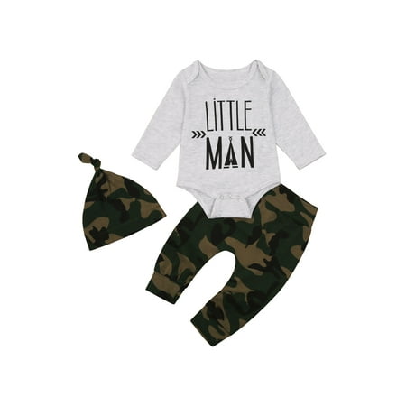 Bebiullo Baby Printed Round Neck Romper Boy Camouflage High Waist Pants Hat
Bebiullo Baby Printed Round Neck Romper Boy Camouflage High Waist Pants Hat