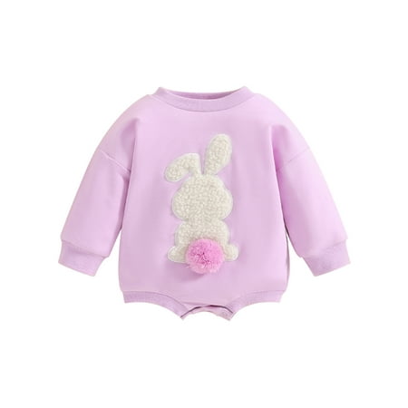 RSRZRCJ Newborn Baby Girl Easter Sweatshirt Fuzzy Bunny Long Sleeve Sweatshirt Romper one-piece Fall Winter Clothes
RSRZRCJ Newborn Baby Girl Easter Sweatshirt Fuzzy Bunny Long Sleeve Sweatshirt Romper one-piece Fall Winter Clothes