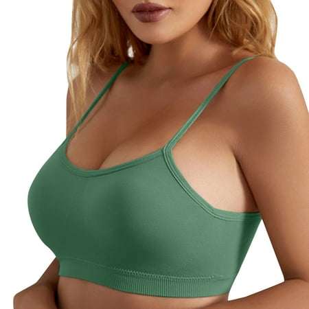 

CAICJ98 Women S Lingerie Sleep & Lounge Bra for Women L Bust Full Coverage Non Padded Support Green L