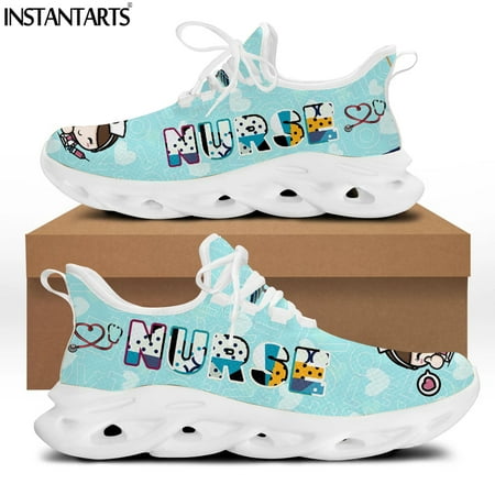Cute Nurse Cartoon Pattern Ladies Platform Sneakers Breathable Lace up Mesh Swing Shoes for Women Soft Sport Zapatos
Cute Nurse Cartoon Pattern Ladies Platform Sneakers Breathable Lace up Mesh Swing Shoes for Women Soft Sport Zapatos