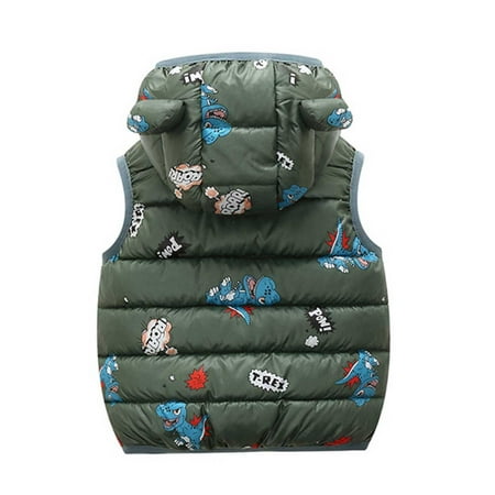 Efsteb Toddler Kids Baby Boys Girls Winter Warm Sleeveless Jacket Outerwear Bear Ears Vest Coats Hooded Padded Outwear Jacket Green 18-24 Months
Efsteb Toddler Kids Baby Boys Girls Winter Warm Sleeveless Jacket Outerwear Bear Ears Vest Coats Hooded Padded Outwear Jacket Green 18-24 Months