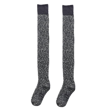 hirigin Female Knee-High Socks Contrast Color Long Tube Socks Stocking