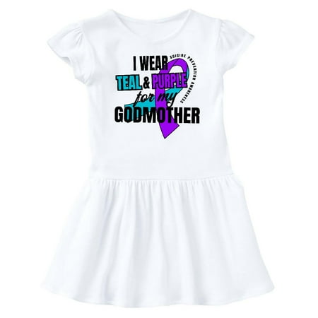 Inktastic Suicide Prevention I Wear Teal and Purple for My Godmother Gift Baby Girl Dress
Inktastic Suicide Prevention I Wear Teal and Purple for My Godmother Gift Baby Girl Dress