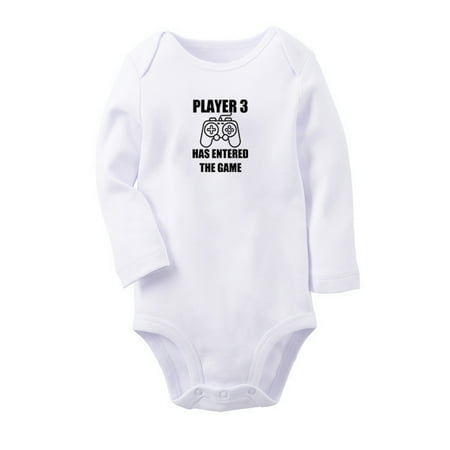 Player 3 Has Entered The Game Funny Rompers Newborn Baby Unisex Bodysuits Infant Jumpsuits Toddler 0-12 Months Kids Long Sleeves Oufits (White 0-6 Months)
Player 3 Has Entered The Game Funny Rompers Newborn Baby Unisex Bodysuits Infant Jumpsuits Toddler 0-12 Months Kids Long Sleeves Oufits (White 0-6 Months)
