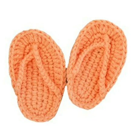 2 Pcs/Set Cute Newborn Photography Prop Knitted Slippers Photo Crochet Shoes