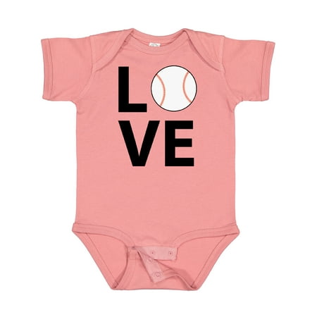 Inktastic Love for Baseball Gift Baby Boy or Baby Girl Bodysuit