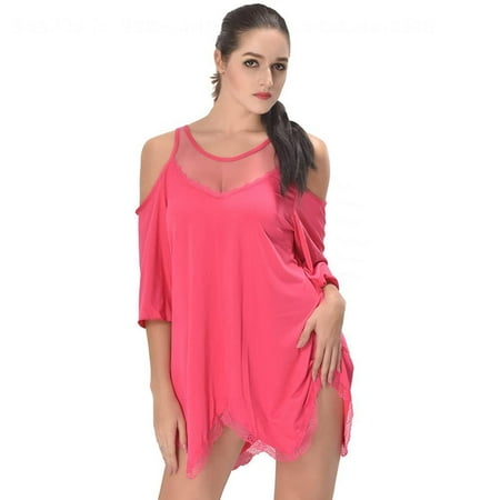 Womens Sexy Lingerie Plus Size V-neck Modal Babydoll Off the Shoulder Nightgown Pink 3XL
Womens Sexy Lingerie Plus Size V-neck Modal Babydoll Off the Shoulder Nightgown Pink 3XL