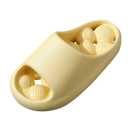 Slippers for Women Women Slippers Fashion Trend Massage Ball Slippers Bathroom Leakage Quick Drying Comfortable Slippers Womens Slippers Eva Yellow 36
Slippers for Women Women Slippers Fashion Trend Massage Ball Slippers Bathroom Leakage Quick Drying Comfortable Slippers Womens Slippers Eva Yellow 36