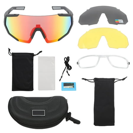 Polarized Bike Glasses Eye Protection Windproof Scratch Resistant PC Lens Easy to Clean Cycling Glasses Black Gray
Polarized Bike Glasses Eye Protection Windproof Scratch Resistant PC Lens Easy to Clean Cycling Glasses Black Gray
