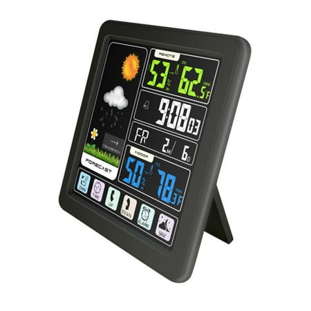 Wireless Indoor Outdoor Thermometer HD Color Screen Digital Temperature Humidity Monitor with Sensor Room Hygrometer with Weather Forecast Alarm Clock Wireless Weather Station
Wireless Indoor Outdoor Thermometer HD Color Screen Digital Temperature Humidity Monitor with Sensor Room Hygrometer with Weather Forecast Alarm Clock Wireless Weather Station