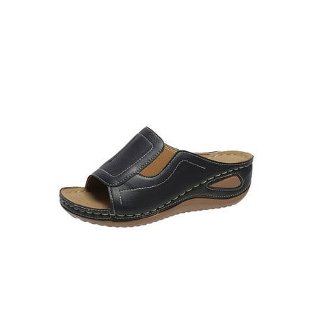 Ritualay Womens Sandal Summer Sandals Slip On Casual Shoes Retro Non-Slip Slides Slippers Walking Indoor Outdoor Beach Blue 7.5
Ritualay Womens Sandal Summer Sandals Slip On Casual Shoes Retro Non-Slip Slides Slippers Walking Indoor Outdoor Beach Blue 7.5