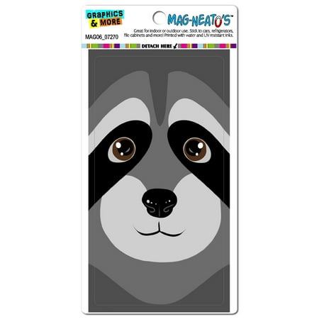 Raccoon - Cute Full Face MAG-NEATO S(TM) Car/Refrigerator Magnet