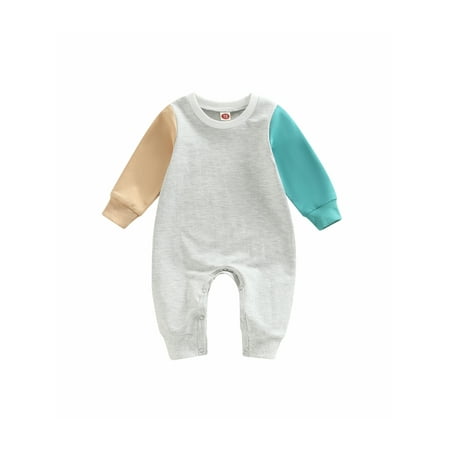 Infant Baby Boys Girls Spring Jumpsuits Contrast Color Long Sleeve Round Neck Full Length Rompers Playsuits Clothes
Infant Baby Boys Girls Spring Jumpsuits Contrast Color Long Sleeve Round Neck Full Length Rompers Playsuits Clothes
