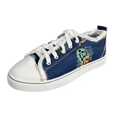 Casual Shoes for Women Women Shoes Halloween Color Printing Casual Shoes Fashion Soft Sole Non Slip Lazy Casual Shoes Women Casual Shoes Canvas Dark Blue 42
Casual Shoes for Women Women Shoes Halloween Color Printing Casual Shoes Fashion Soft Sole Non Slip Lazy Casual Shoes Women Casual Shoes Canvas Dark Blue 42