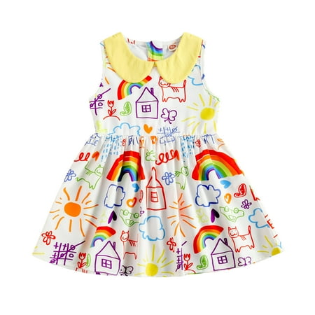 Toddler Baby Girls Outfit Sets Vest Style Dress Sweet Drawing Graffiti Printing High Waist A-line Princess Dress Summer Clothes
Toddler Baby Girls Outfit Sets Vest Style Dress Sweet Drawing Graffiti Printing High Waist A-line Princess Dress Summer Clothes