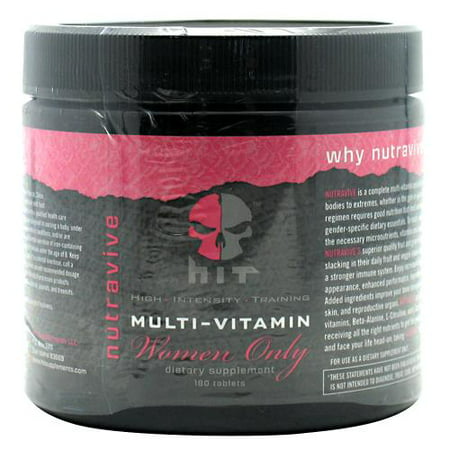 HIT Supplements, Women's Only Nutravive Multi Vitamin includes Full Serving of Greens, HIT Supplements, 180 Tablets