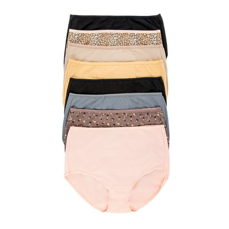 Felina | Cotton Modal Basic Women s Brief | 8-Pack (Shades of Lotus Large)